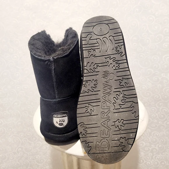 BearPaw Suede Pom Pom Boots - Picture 6 of 6